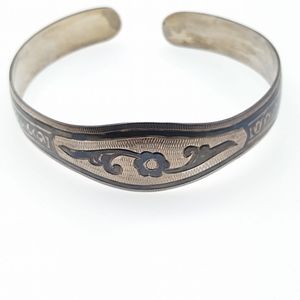 Vintage Russian Soviet silver bangle , never used